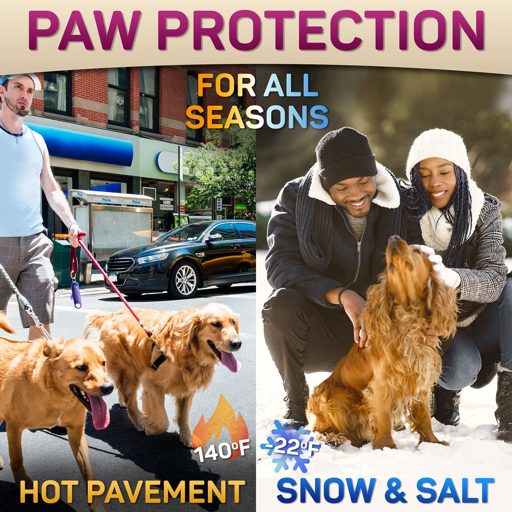 Primens Dog Paw Balm easy-application at home during walks.