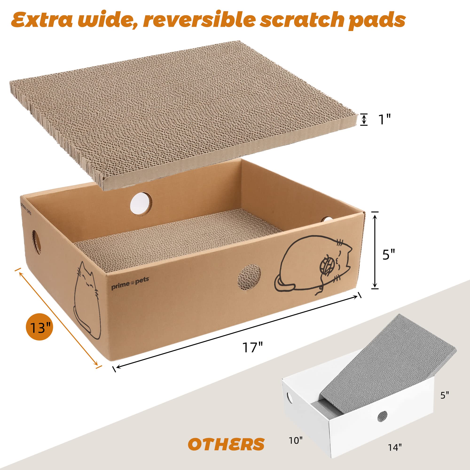PrimePets-xl-reversible-pad highlights dual textures for extended scratching sessions