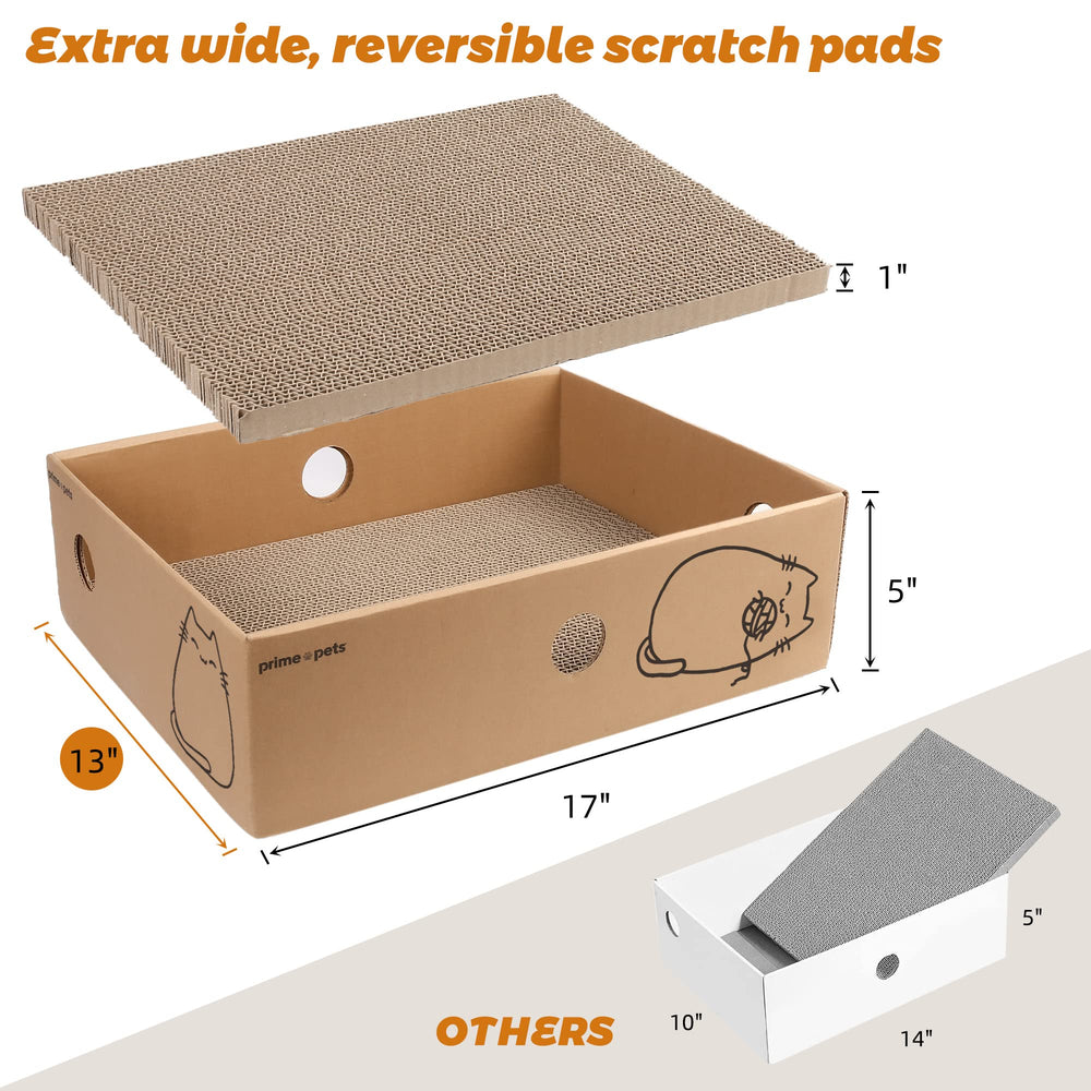 PrimePets-xl-reversible-pad highlights dual textures for extended scratching sessions