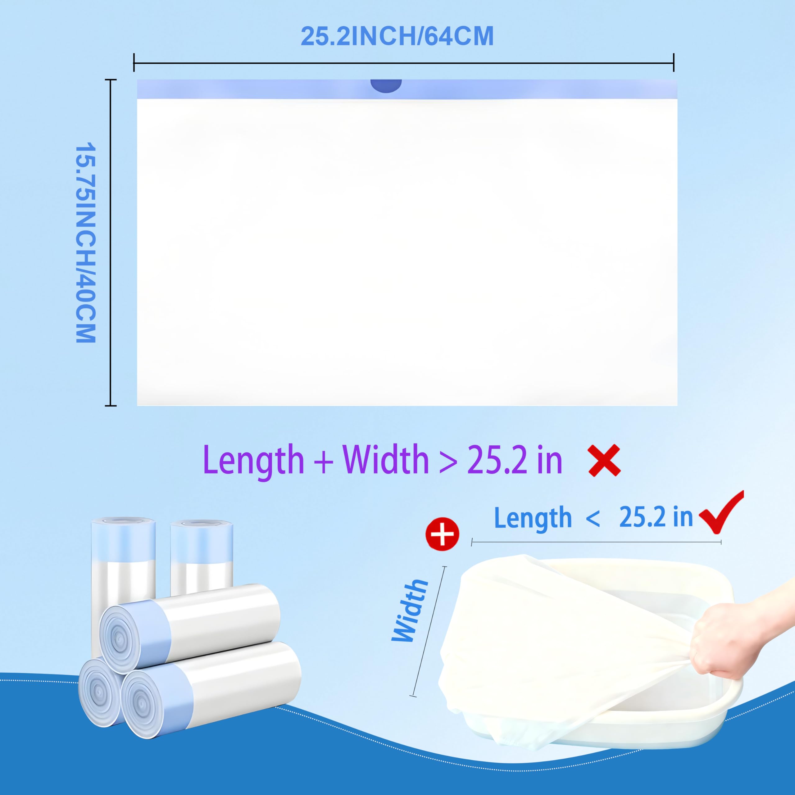 PRINTUB durable liner resists tears during weekly litter changes.