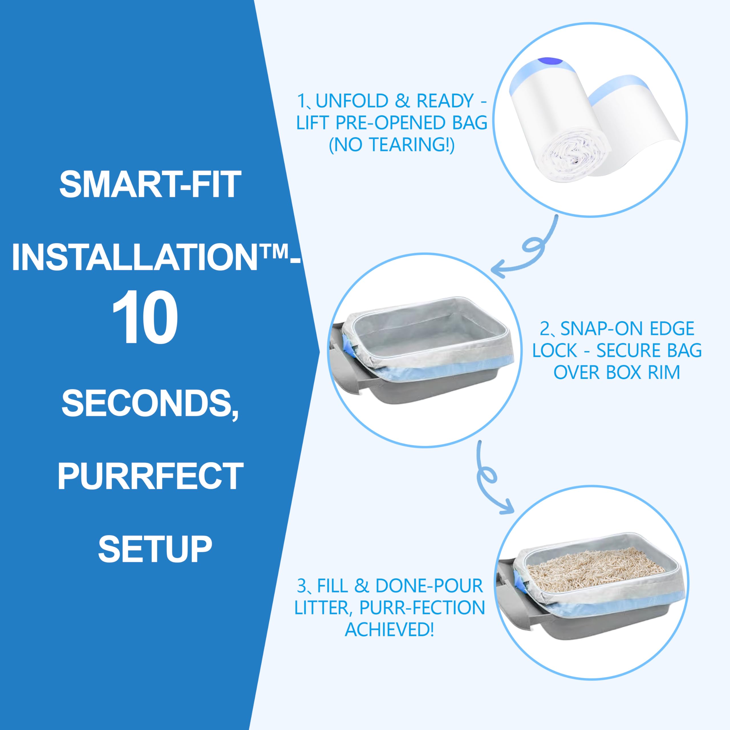 PRINTUB jumbo liner with drawstring demonstrates quick-seal closure for easy disposal.