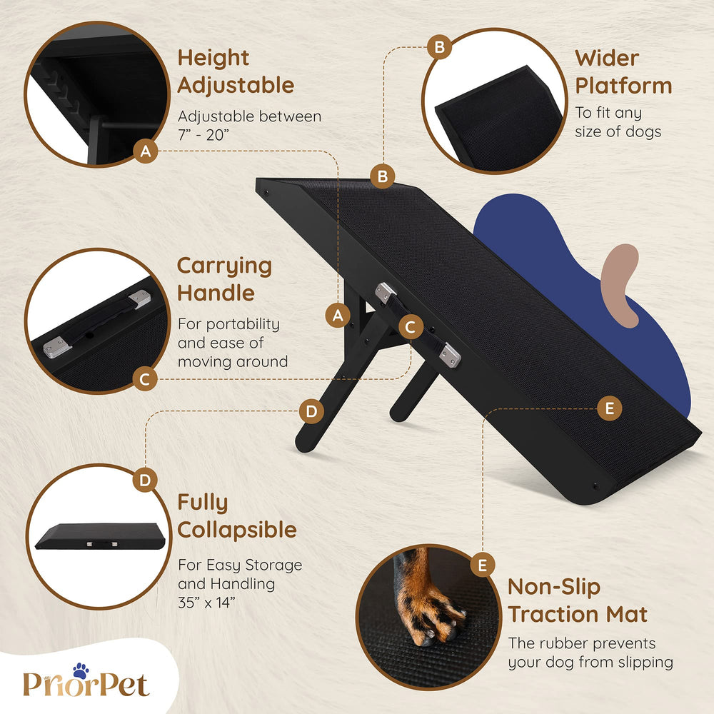 PRIORPET birchwood solid build supports large dogs with confident stability