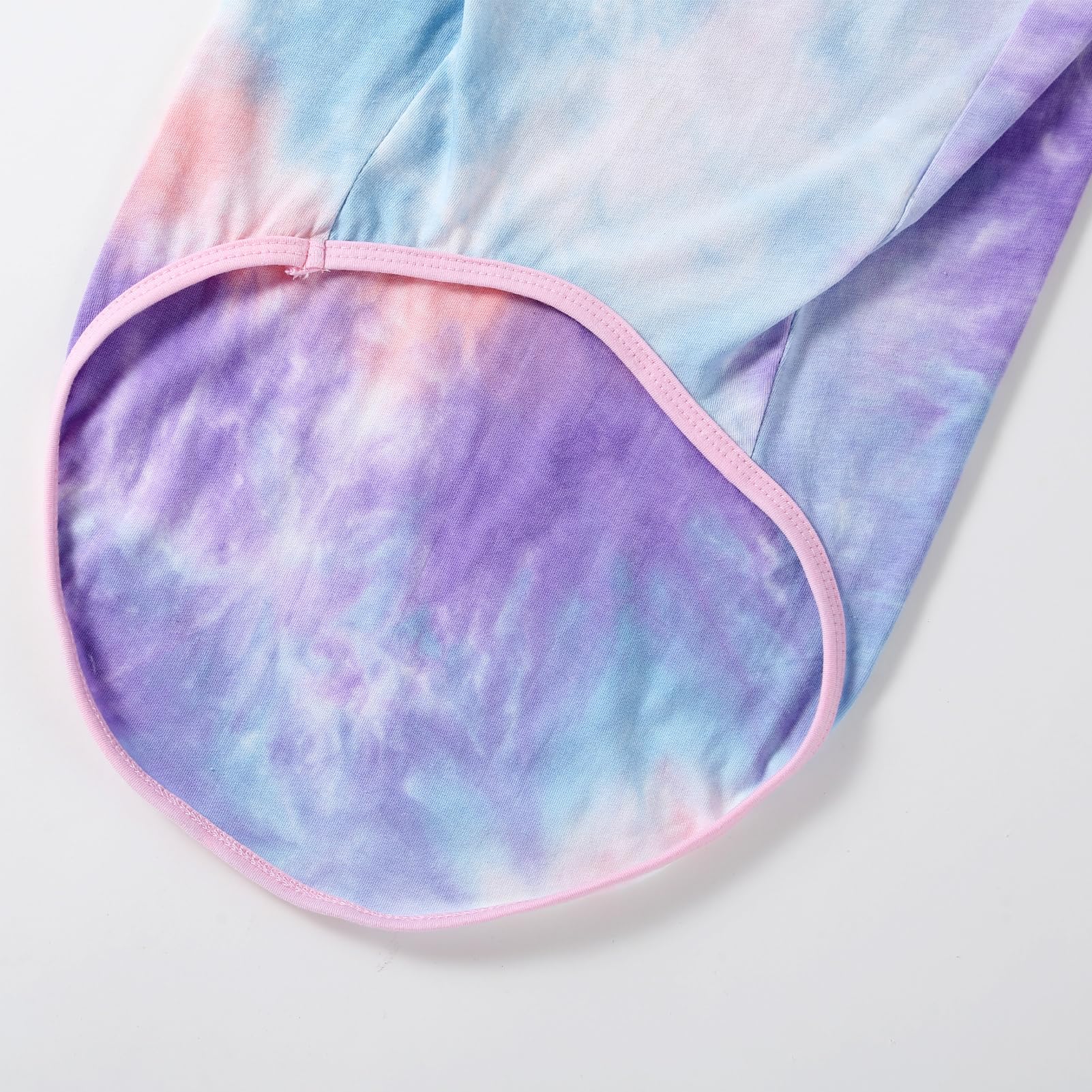 PriPre tie-dye dog shirt worn on dog shows vibrant color for outdoor play
