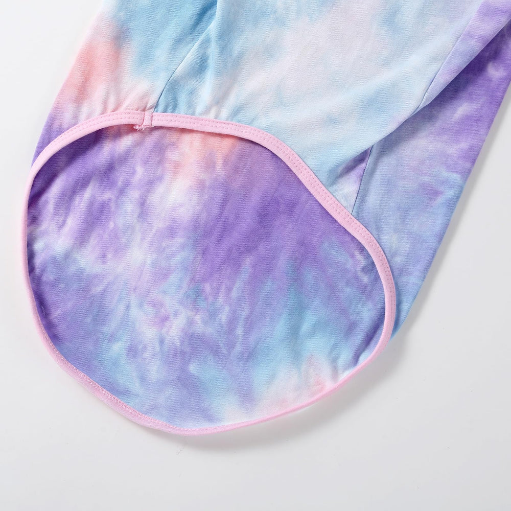 PriPre tie-dye dog shirt worn on dog shows vibrant color for outdoor play