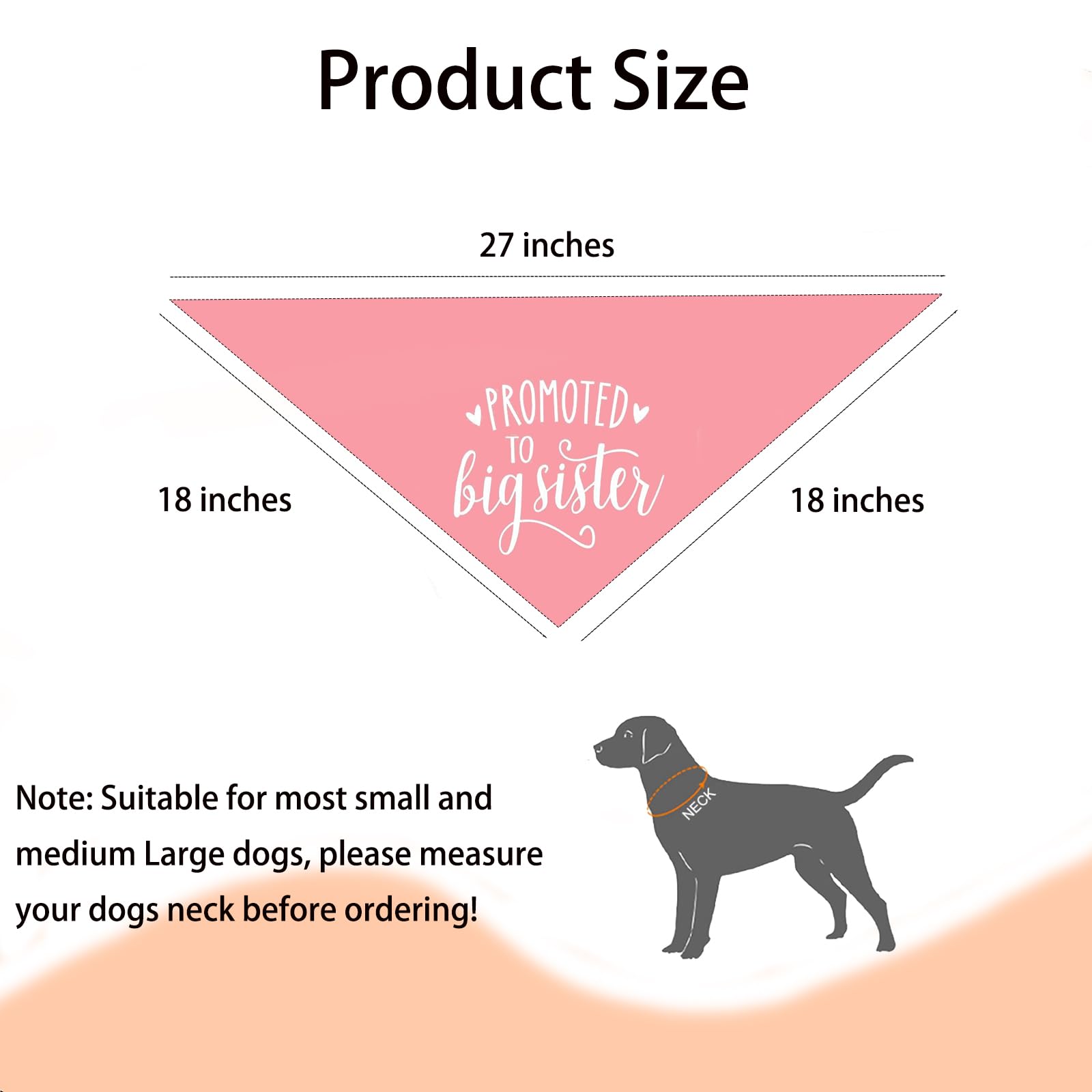 PRITIWEL worn dog with pink bandana showing cute pregnancy announcement look