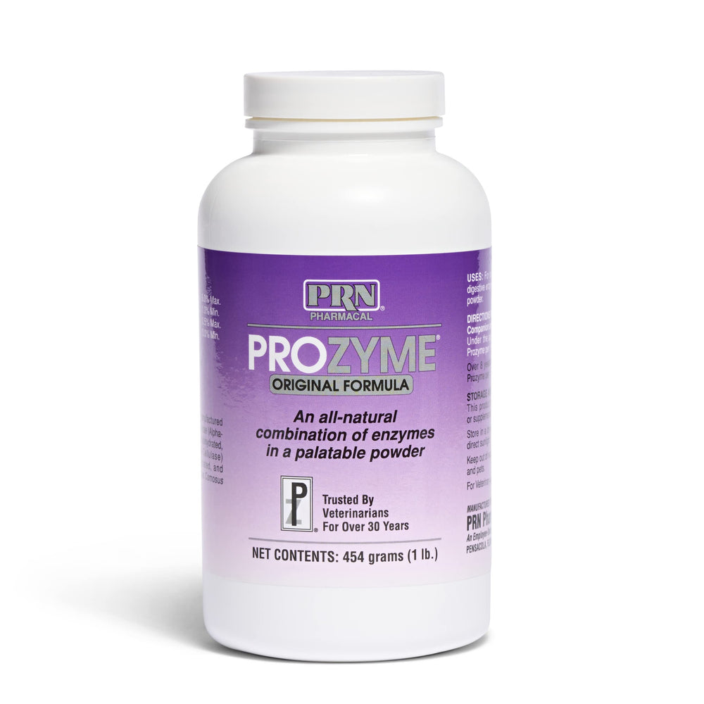 PRN ProZyme Original bottle front view highlighting digestion support for pets