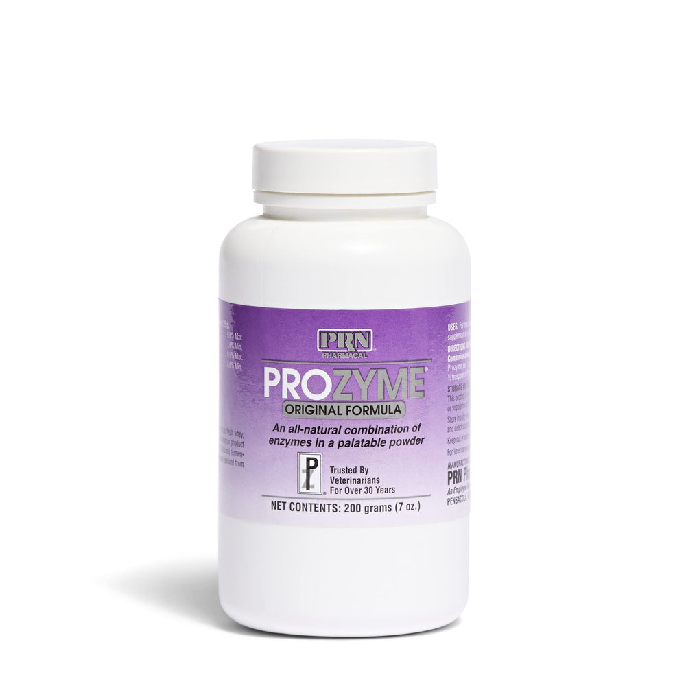 PRN ProZyme enzyme powder for dogs and cats blends into meals for digestion support