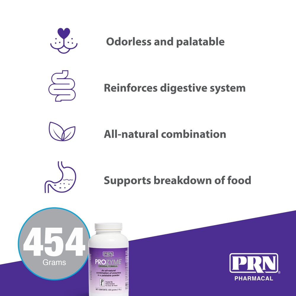PRN ProZyme Original being stirred into pet meals for better breakdown