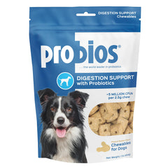 Probios Digestive Support Chewables bottle shown for gut health and daily probiotic support.