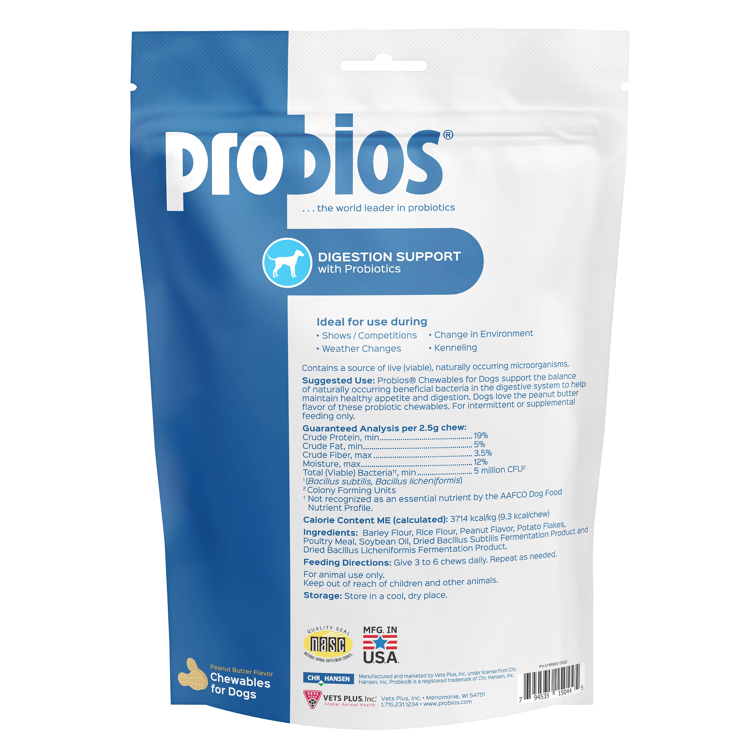 Probios NASC-approved supplier badge indicates trusted quality and standards.