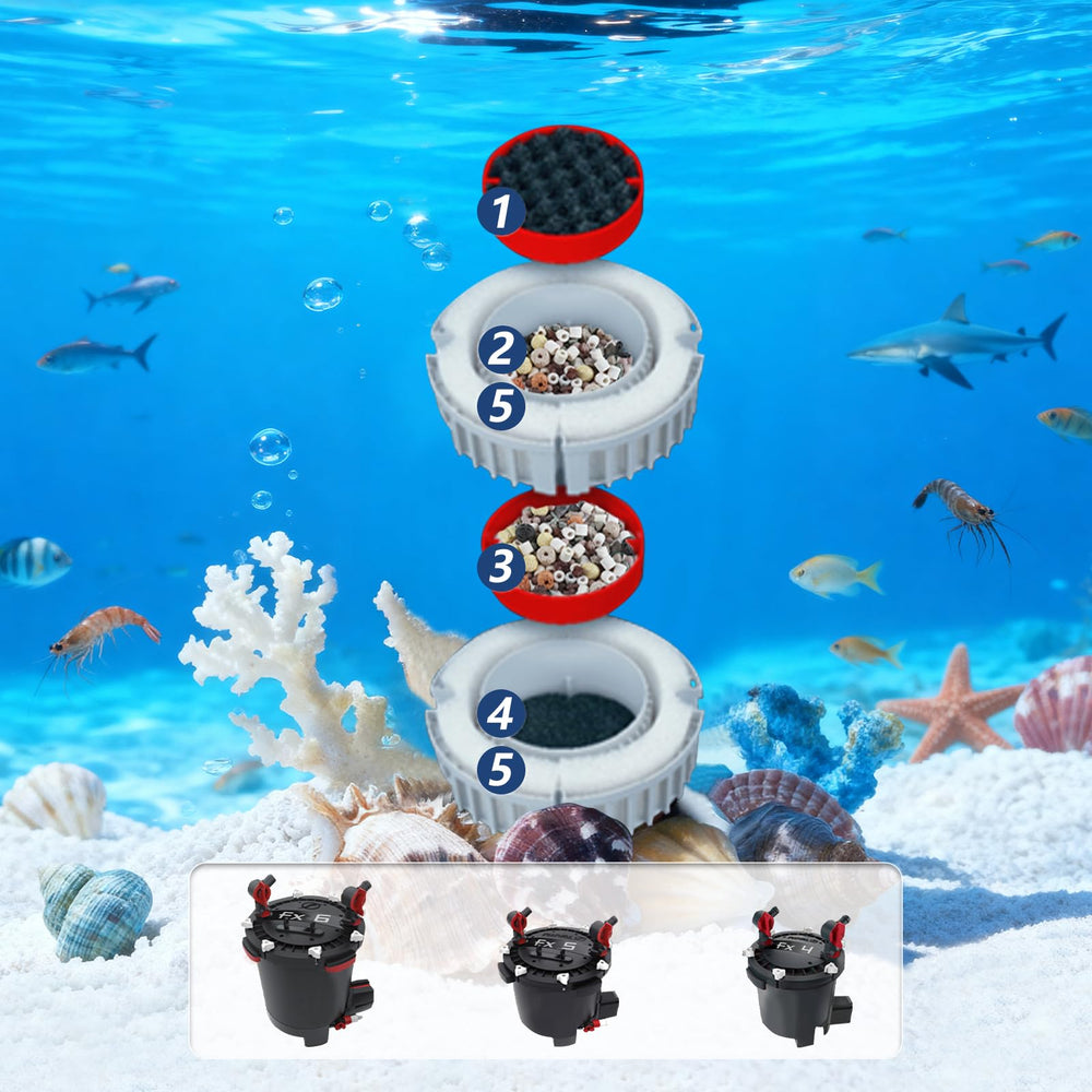 Proceat bio-ceramic rings support beneficial bacteria for stable aquarium filtration.