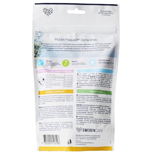 Closeup of ProDen PlaqueOff Dental Bites texture for simple dosing