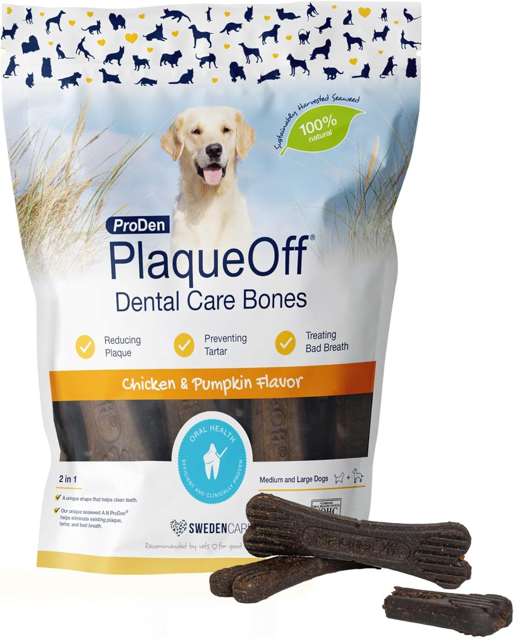 ProDen PlaqueOff packaging ready for daily dog dental care routine