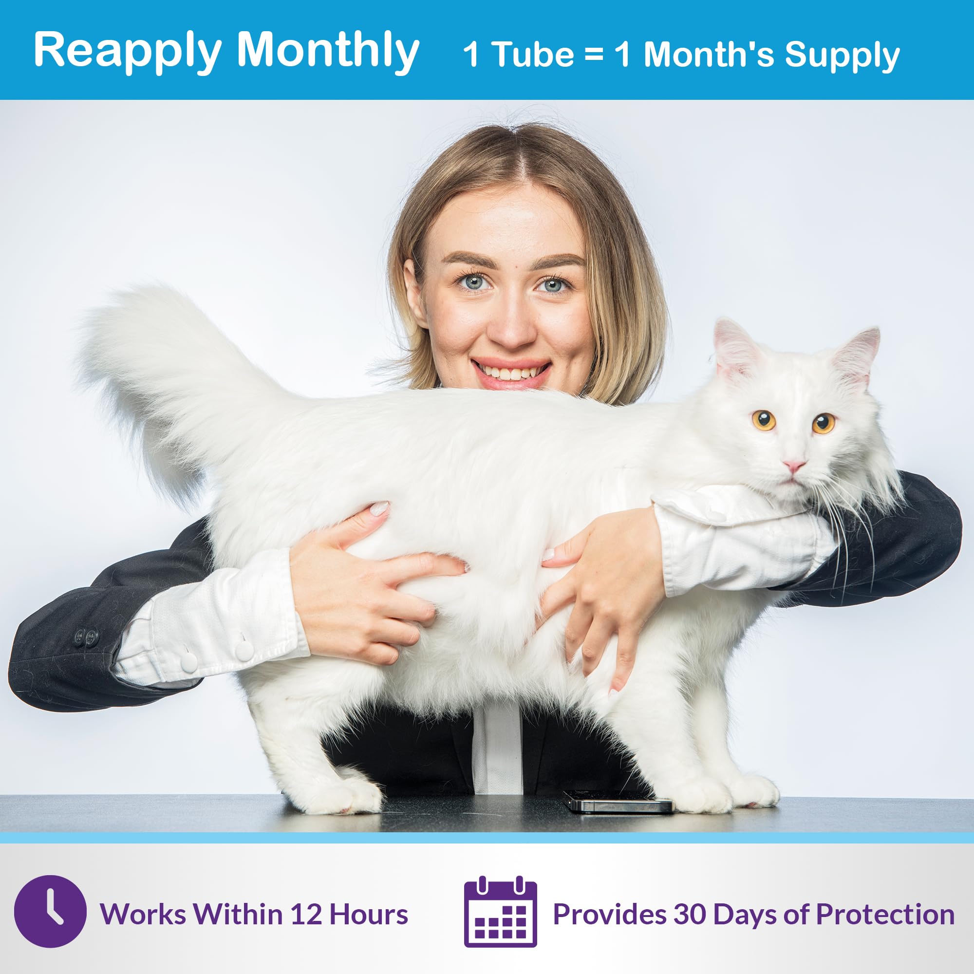 ProElobara safe for cats over 9 lbs with gentle care for sensitive skin.