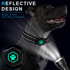 PROFAVO AirTag Dog Collar's 1000D nylon stands up to active large dogs.