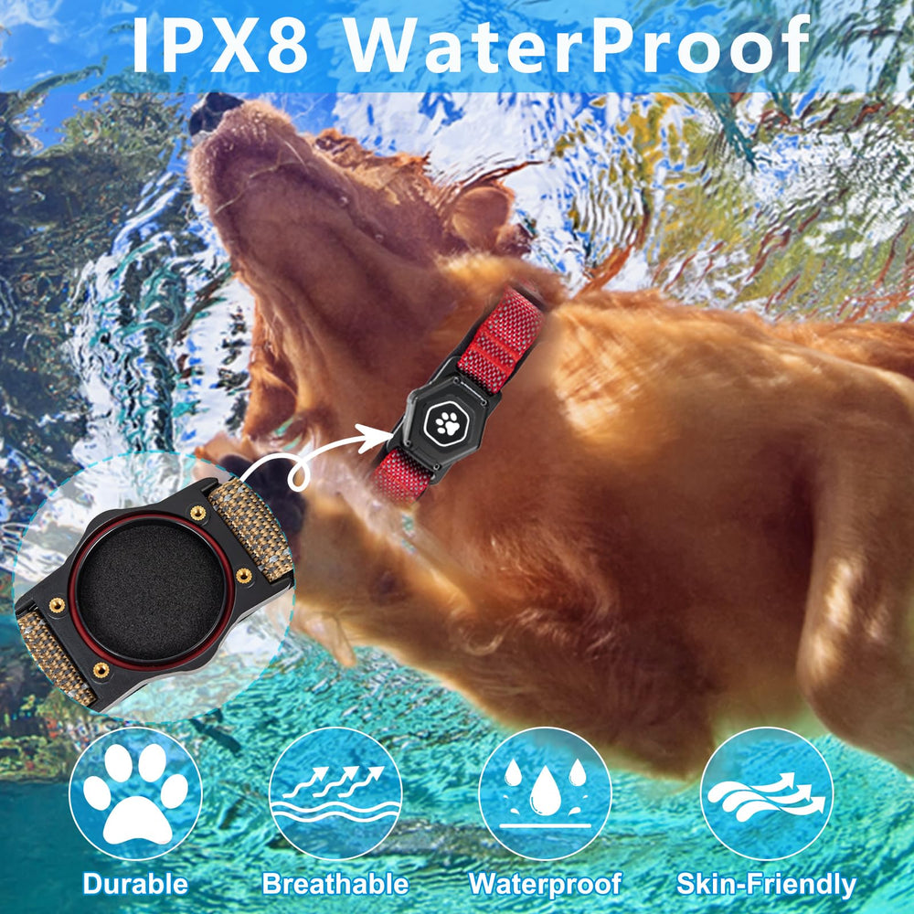 PROFAVO AirTag Dog Collar soft sponge pad adds comfort on long walks.