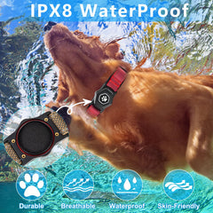 PROFAVO AirTag Dog Collar soft sponge pad adds comfort on long walks.