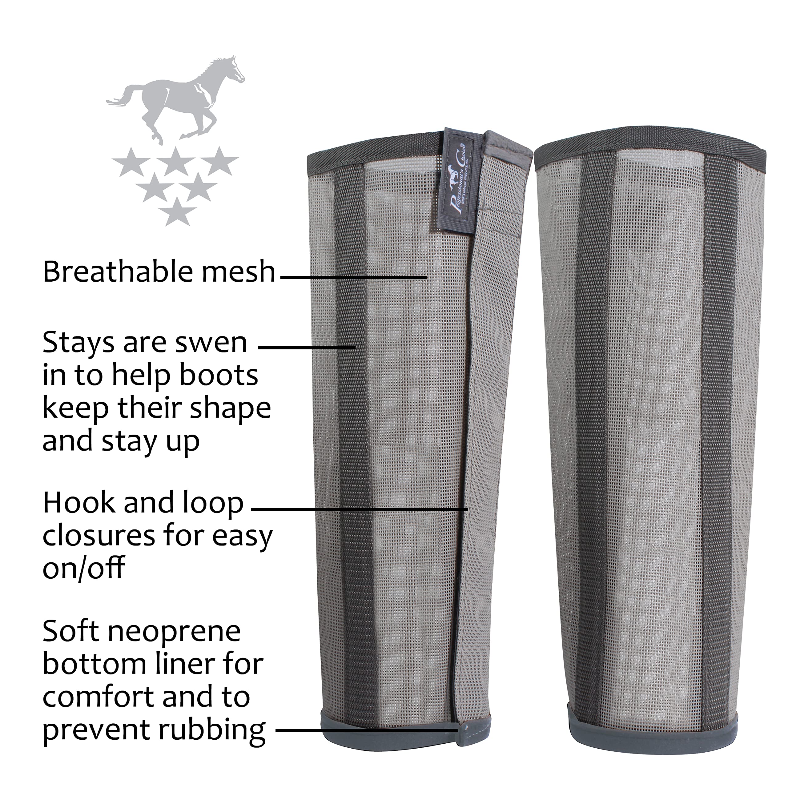 Professional's Choice botas deluxe antimoscas con refuerzo interno que mantiene la forma