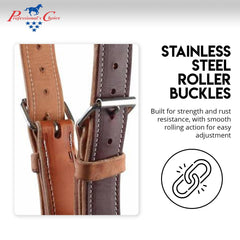 Professional's Choice The Dare Cribbing Collar close-up shows removable fleece for comfort.
