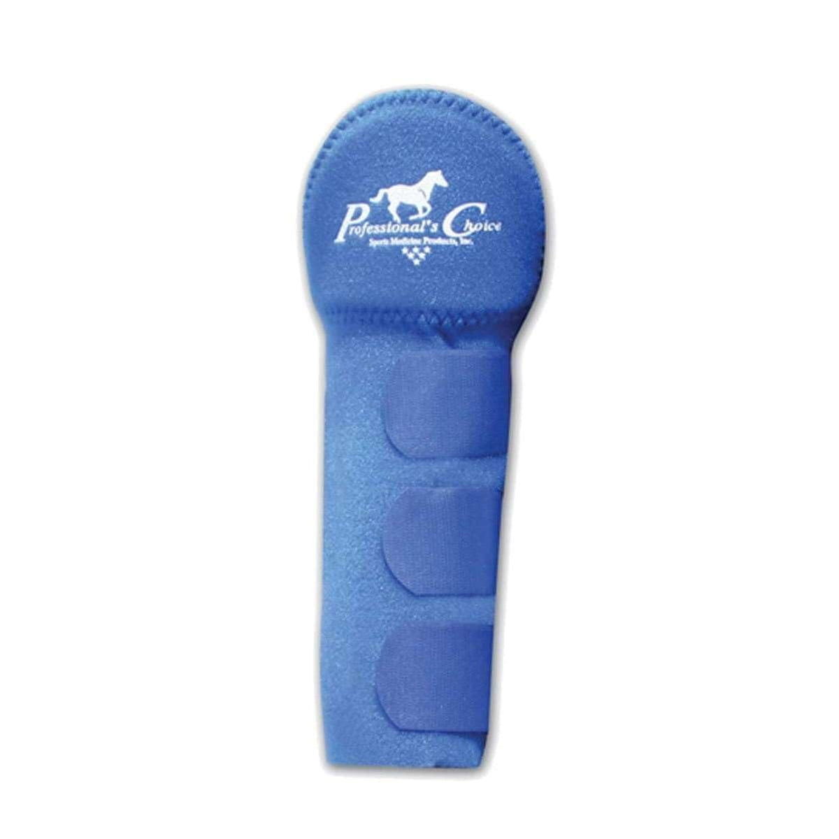 Professional's Choice tail wrap in royal blue protecting top tail hairs during travel