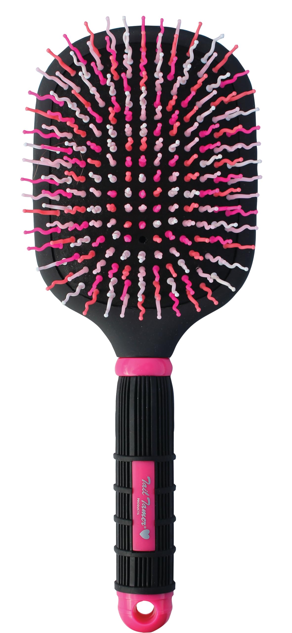 Professional's Choice Tail Tamer Mod Paddle Brush full length view highlights ergonomic design for comfortable use.