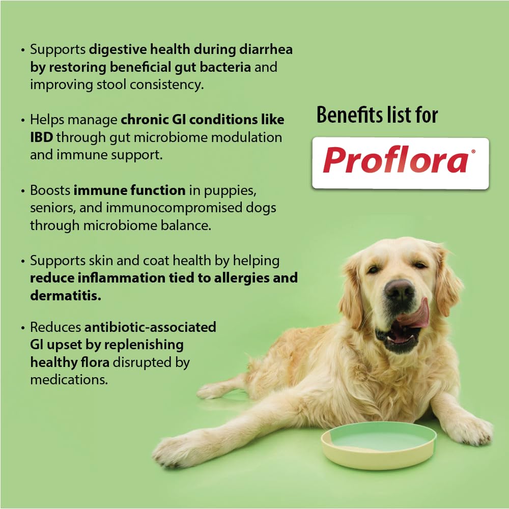 Proflora 30-pack packets offer convenient, ongoing digestive support.