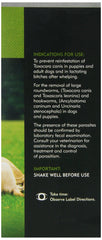 ProLabs Worm Protector label close-up shows puppy-safe use from two weeks.