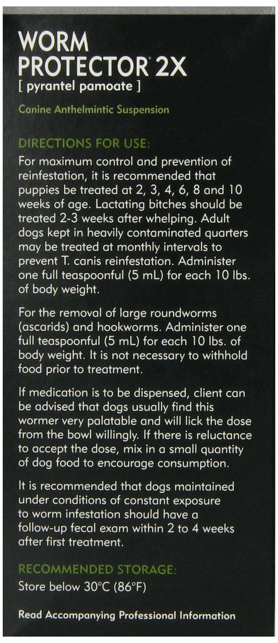 ProLabs Worm Protector puppy acceptance close-up demonstrates palatable formulation.