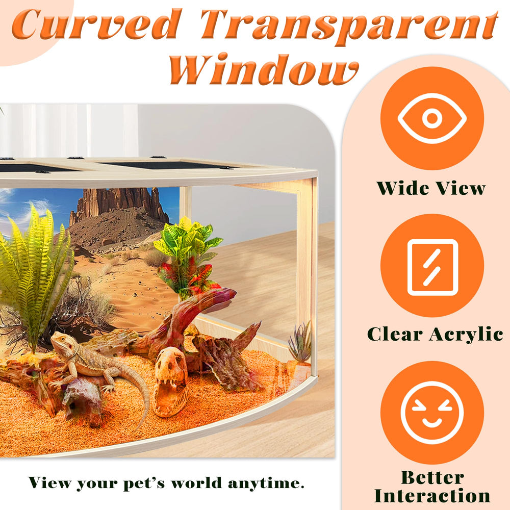 PROLEE Bearded Dragon Tank assembly instructions and hardware for easy setup.