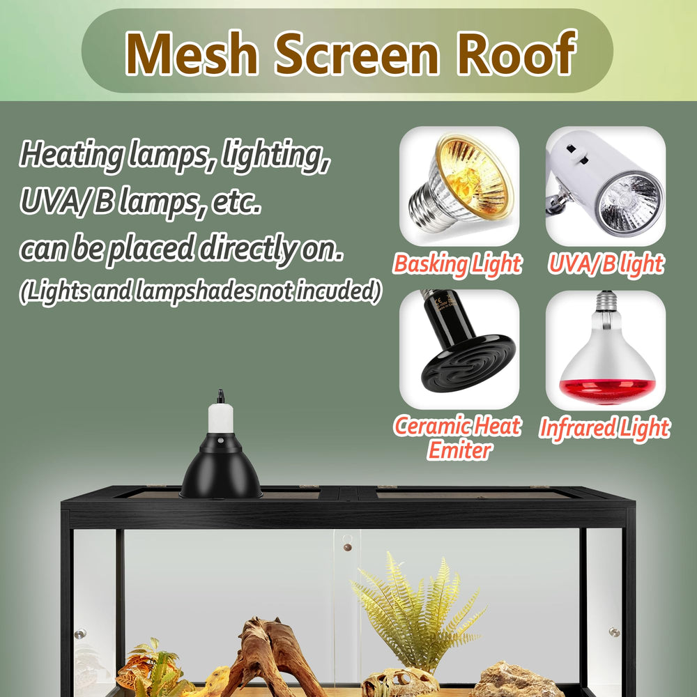 PROLEE Bearded Dragon Tank fast-assembly with clear instructions and hardware.