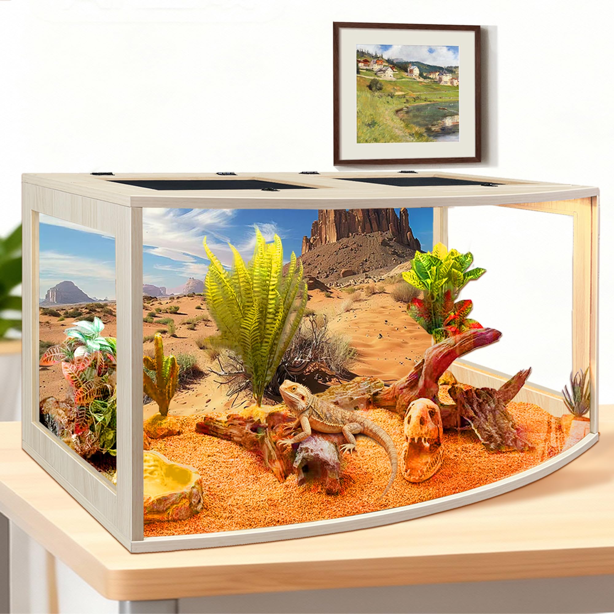 PROLEE Bearded Dragon Tank size options accommodate different reptile needs and spaces.