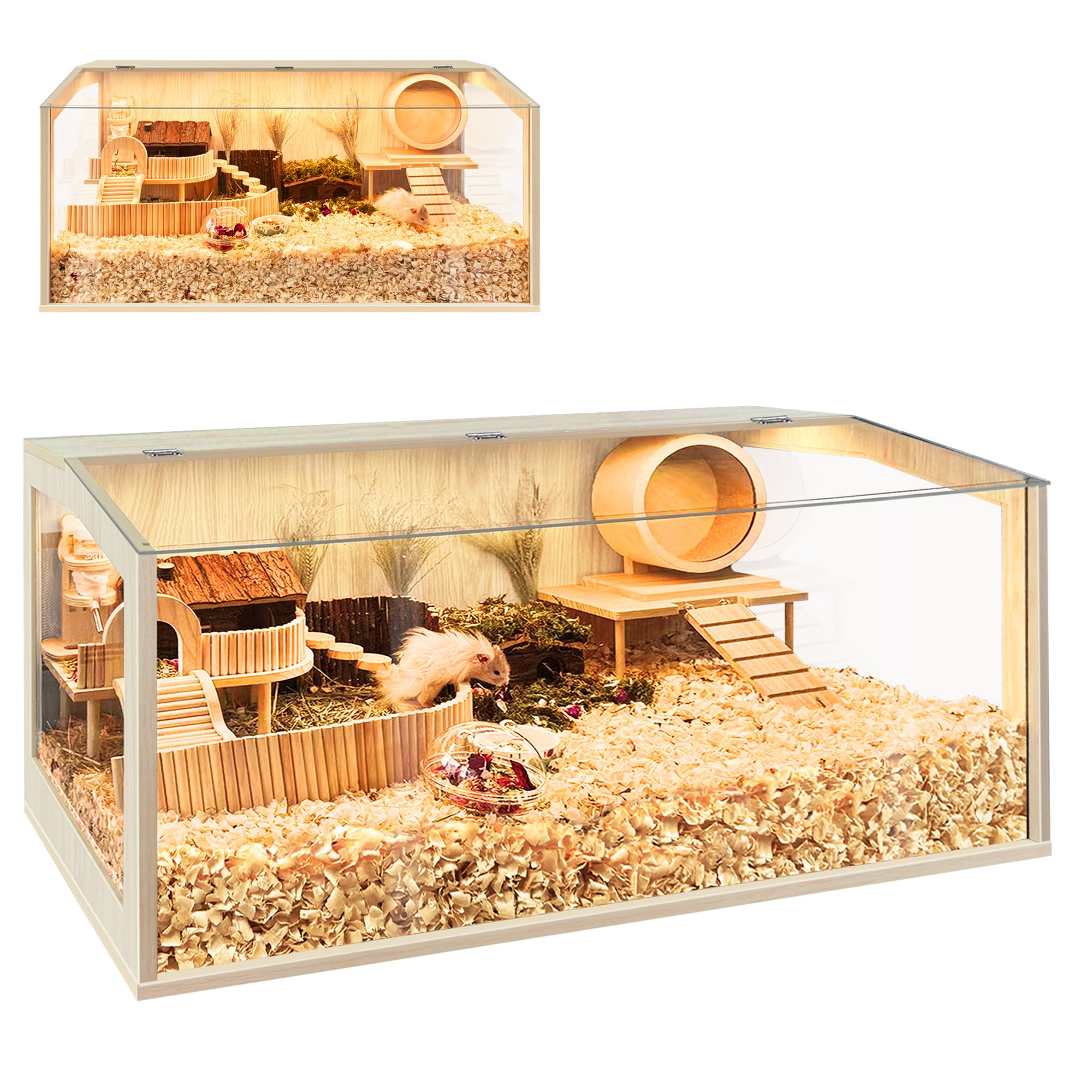 PROLEE hamster cage chew-proof front view shows durable build for long-lasting use