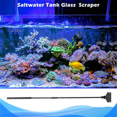 Pronetcus aquarium algae scraper handle with non-slip grip for steady scrubbing