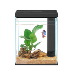 Pronetcus Betta Tank 2G front view shows compact design and easy feeding port.