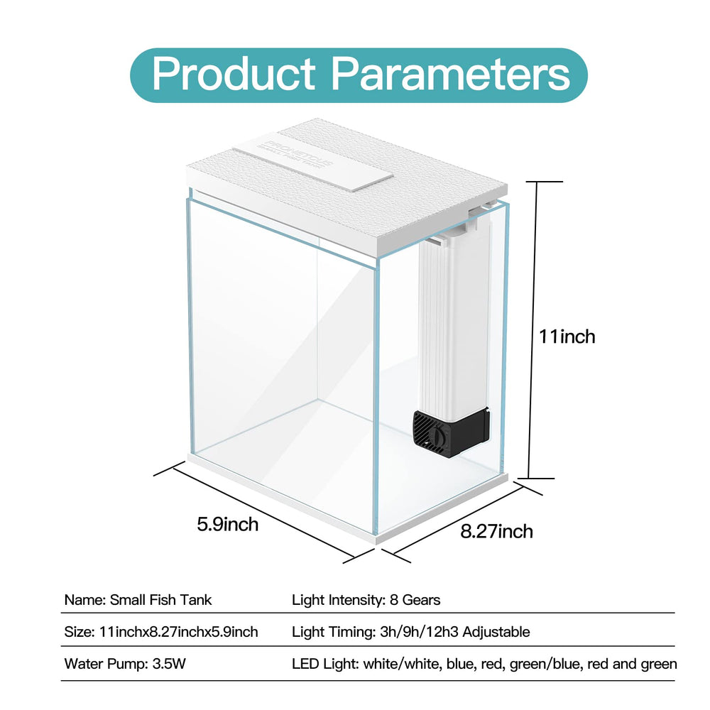 Pronetcus Betta Tank sponge filter enhances water quality with built-in filtration