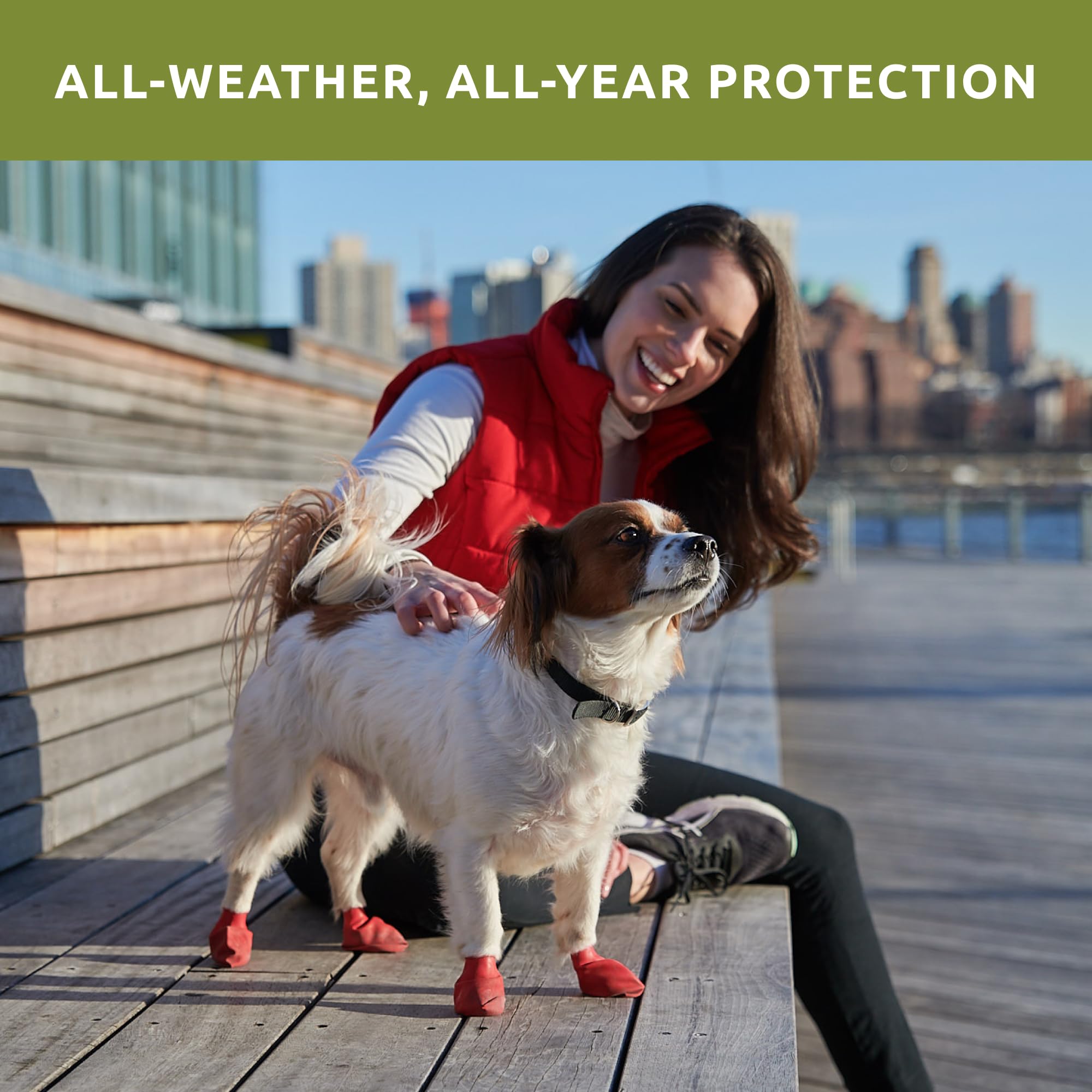 Protex PawZ anti-slip sole close-up revealing natural rubber grip on slippery surfaces
