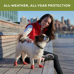 Protex PawZ anti-slip sole close-up revealing natural rubber grip on slippery surfaces