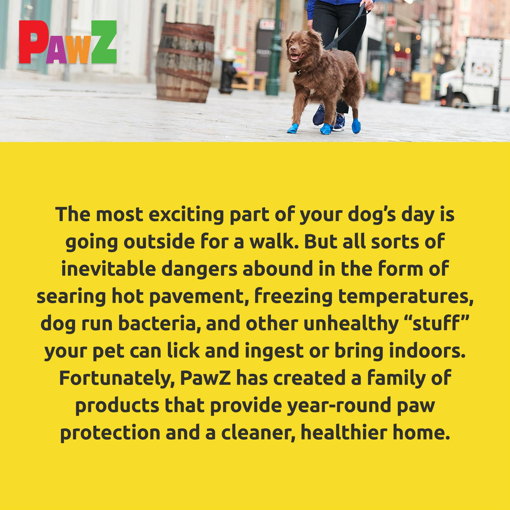 Protex PawZ black dog boots secure fit for rain and cold weather