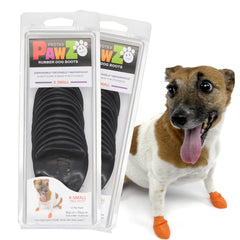 Protex PawZ boots closeup on paw for protective walking
