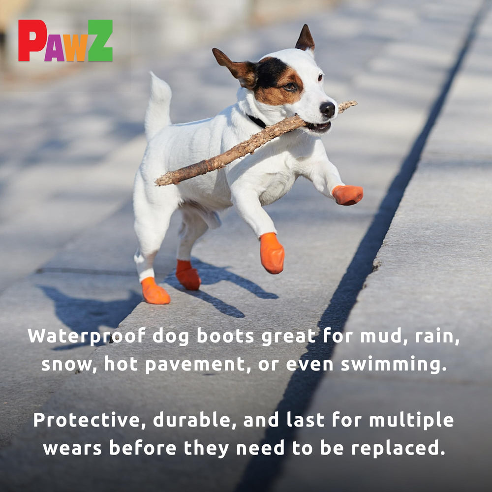 Protex PawZ pull-on dog booties for quick, secure pre-walk setup.