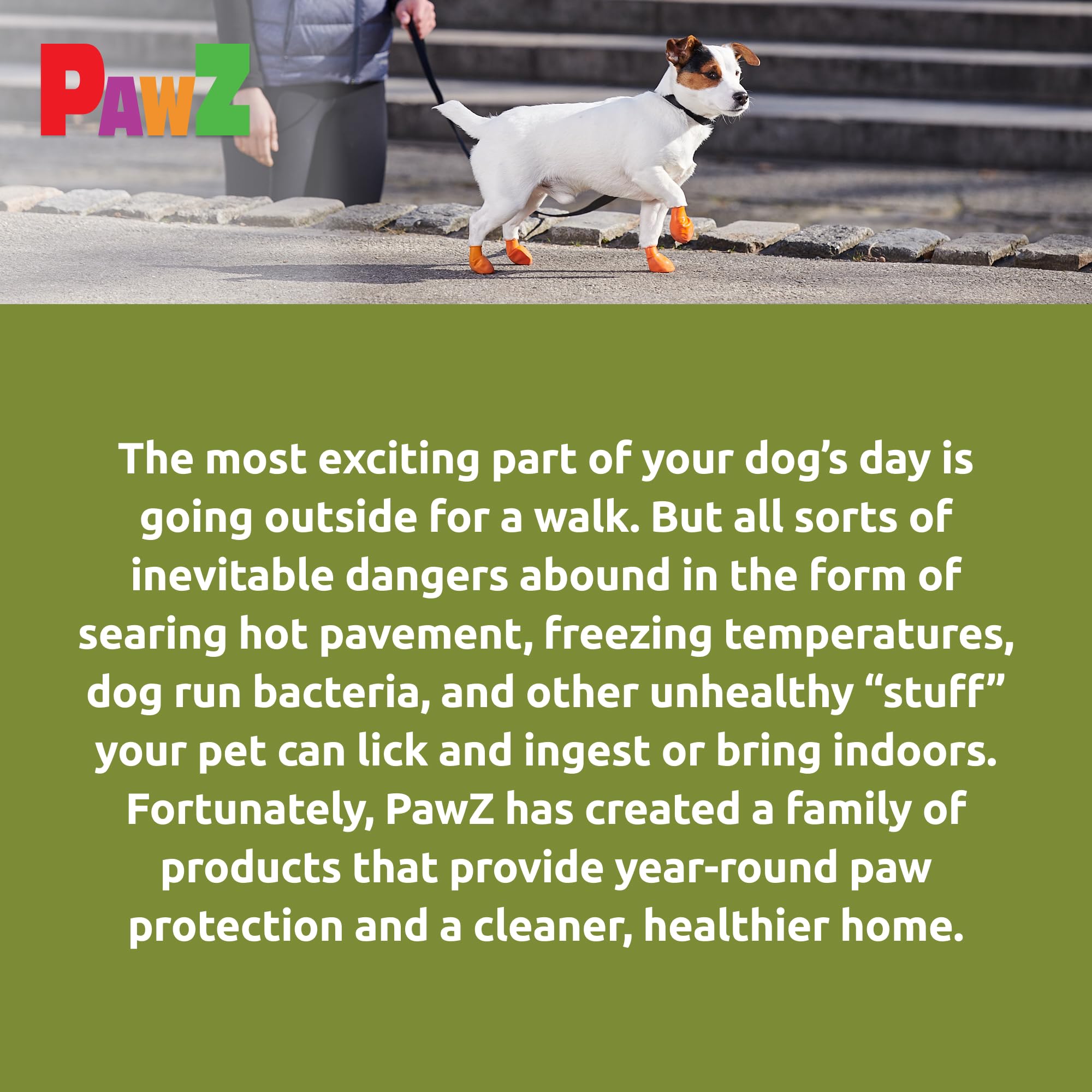 Protex PawZ size chart helps find the right fit for small-paw dogs.