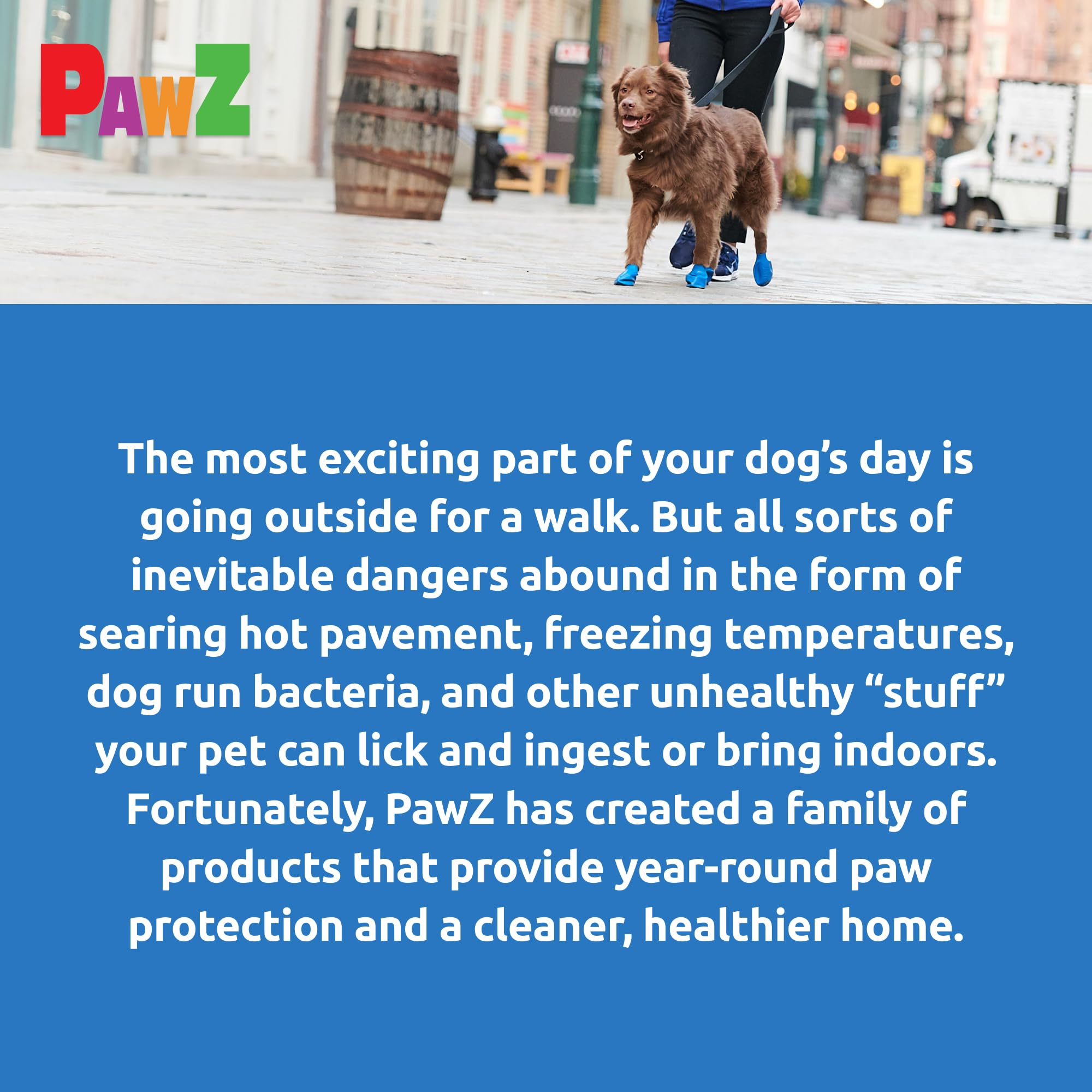 Protex PawZ sock-like-fit allows full paw motion for comfortable outdoor adventures