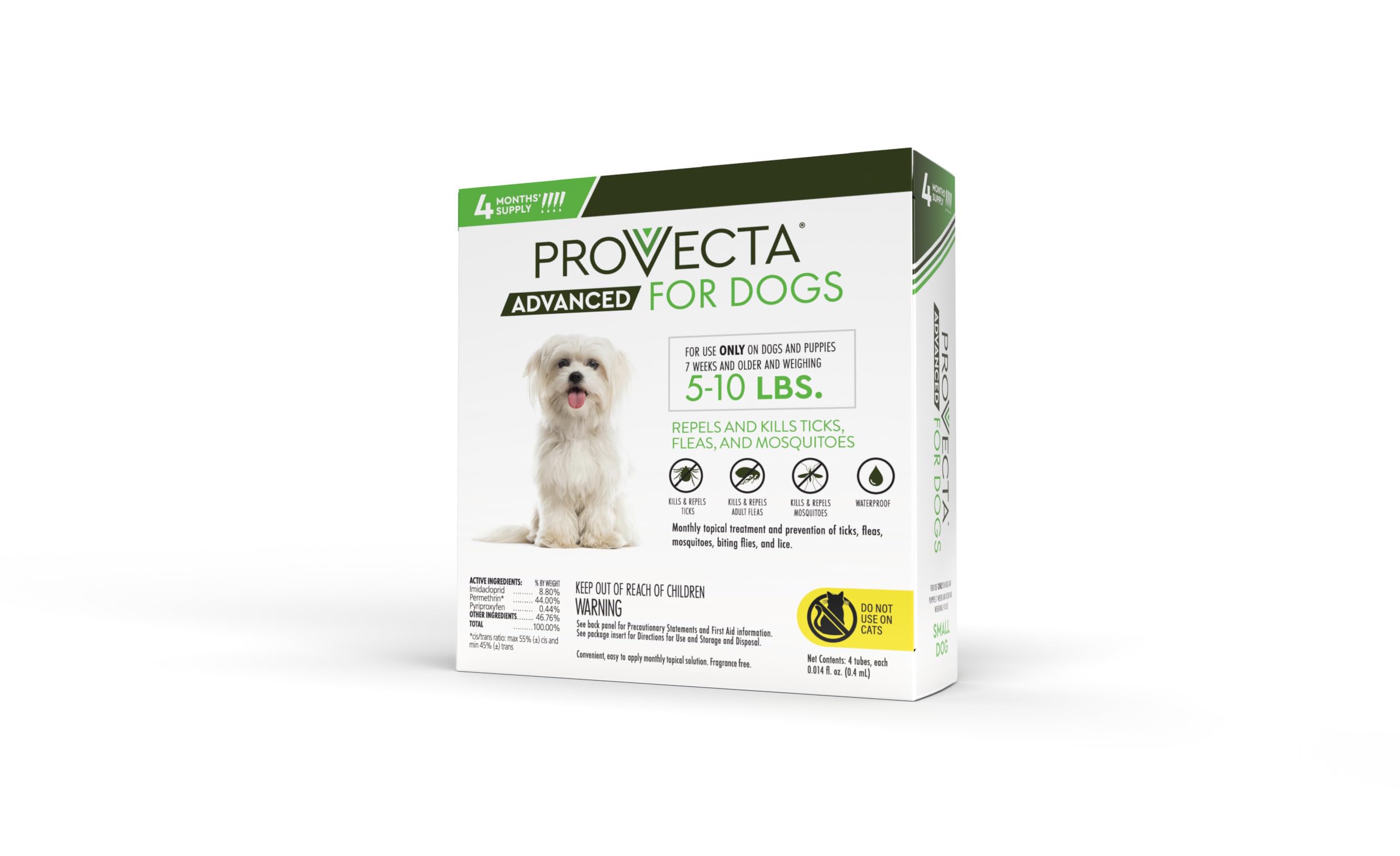 Provecta Advanced dog-care-spot-on scene conveys convenient at-home monthly treatment