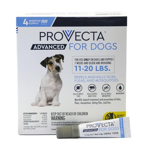 Provecta Advanced flea-tick-protection highlights ongoing defense against pests.