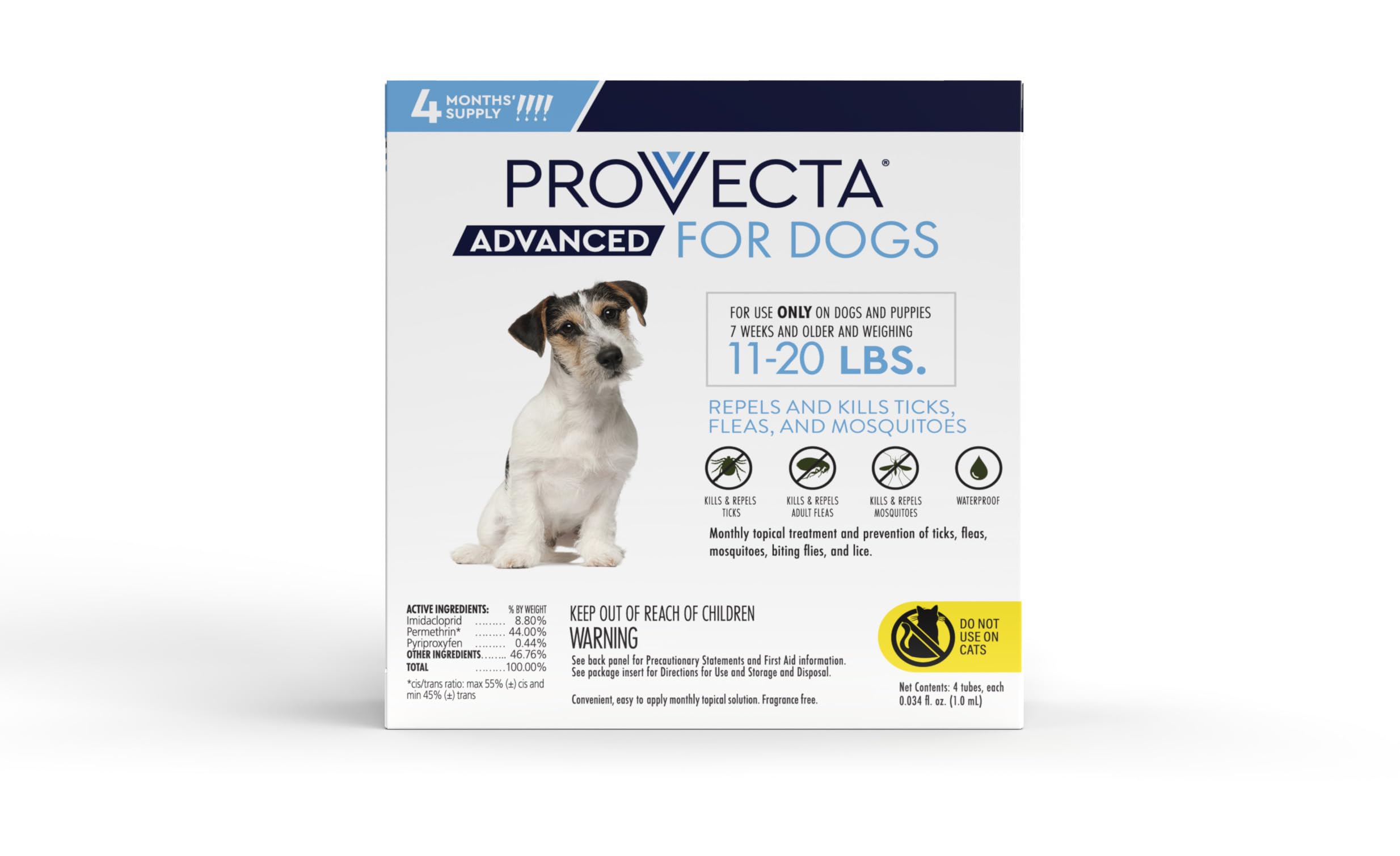 Provecta Advanced lice-kill image focuses on broad pest control for all life stages.