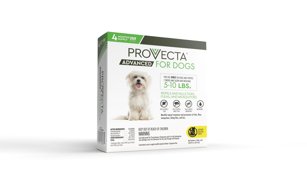 Provecta Advanced monthly-treatment calendar suggests ongoing protection for a full month