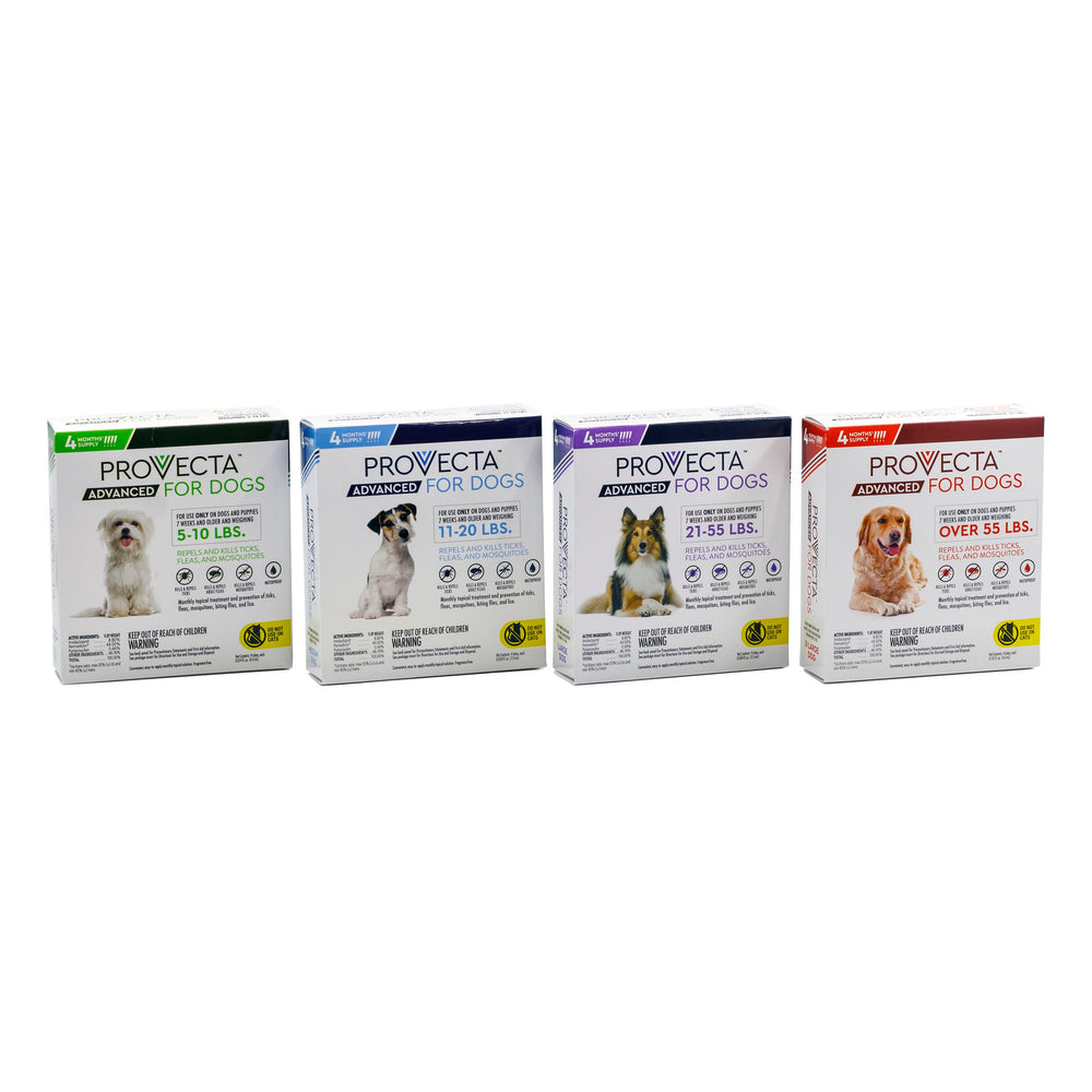 Provecta for extra large dogs over 55 lbs—easy use.