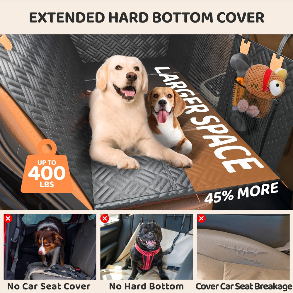 PROZAR dog car seat cover full-coverage design shields back seat