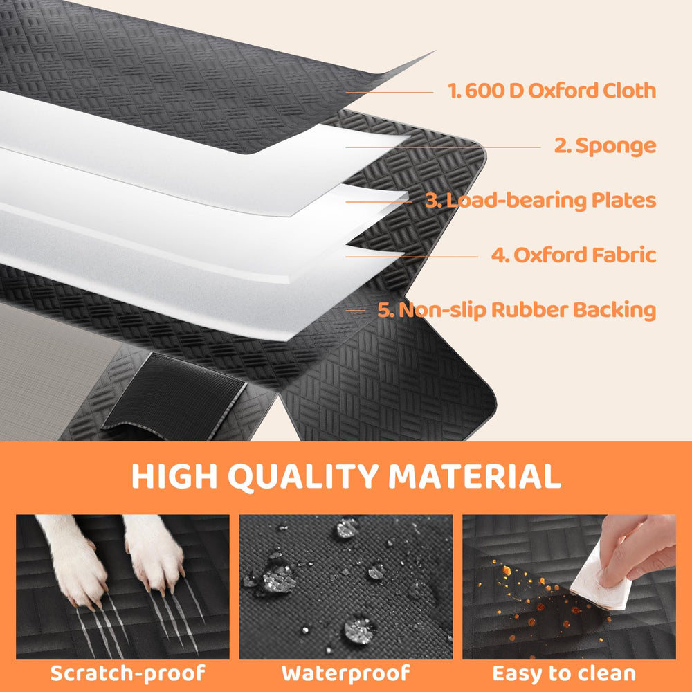 PROZAR dog car seat cover storage-pockets keeps treats organized