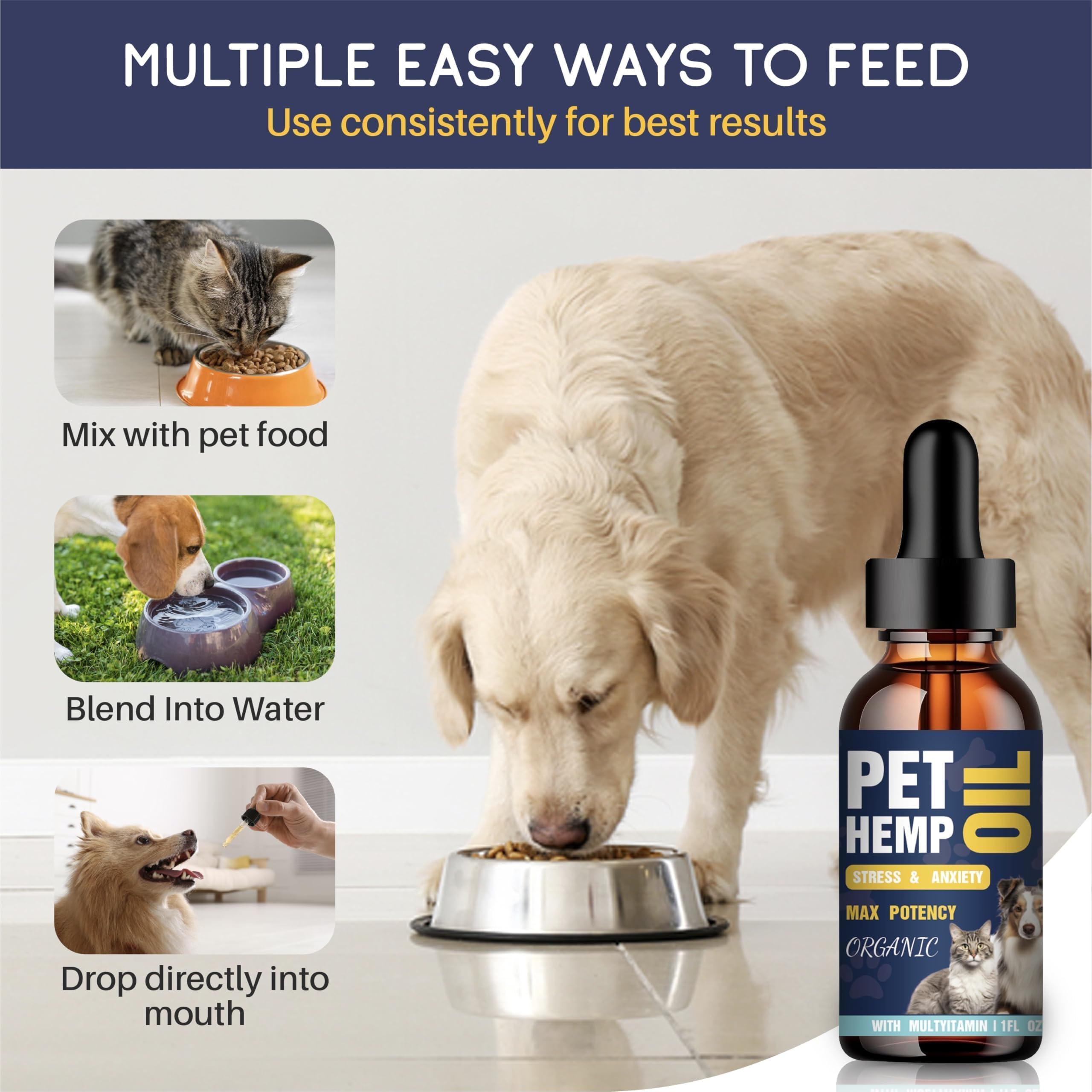 PROZIMA omega-3-6-9 pet oil nutrition — supports overall wellness, joints, and digestion.